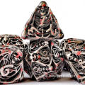 Hollow Polyhedron DND 7pcs Metal dice Skull Style